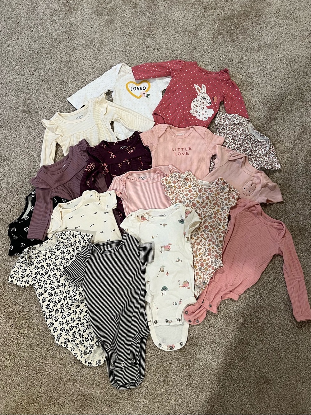 Carters baby girl bundle 3 mo